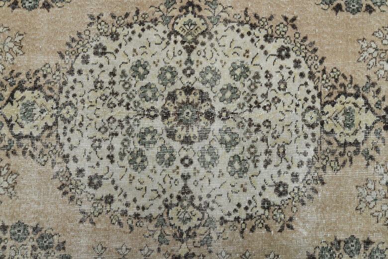Vintage Turkish Oushak Rug