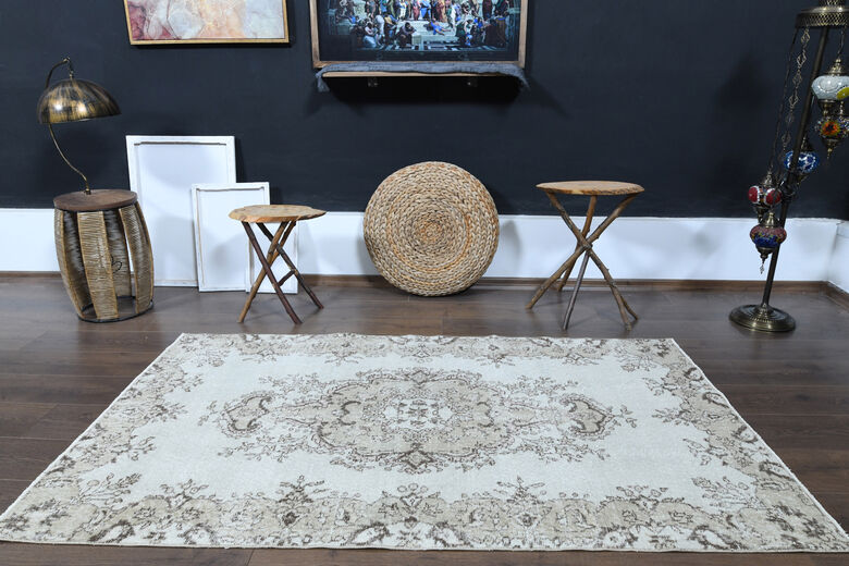 4x6 Vintage Turkish Rug