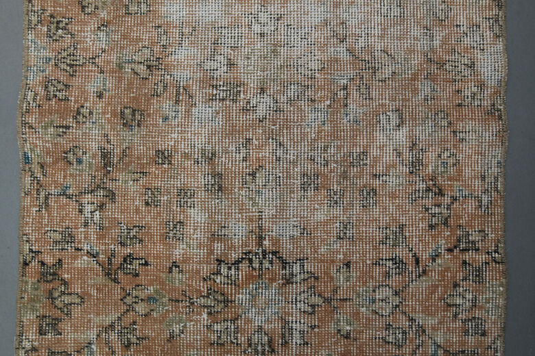 Small Floral Vintage Rug