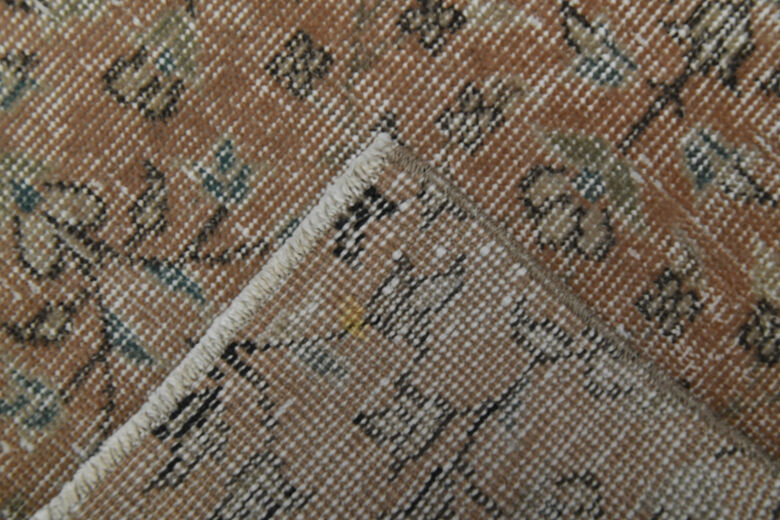 Small Floral Vintage Rug