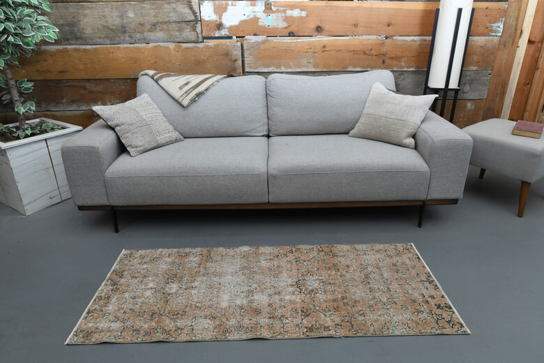Small Floral Vintage Rug