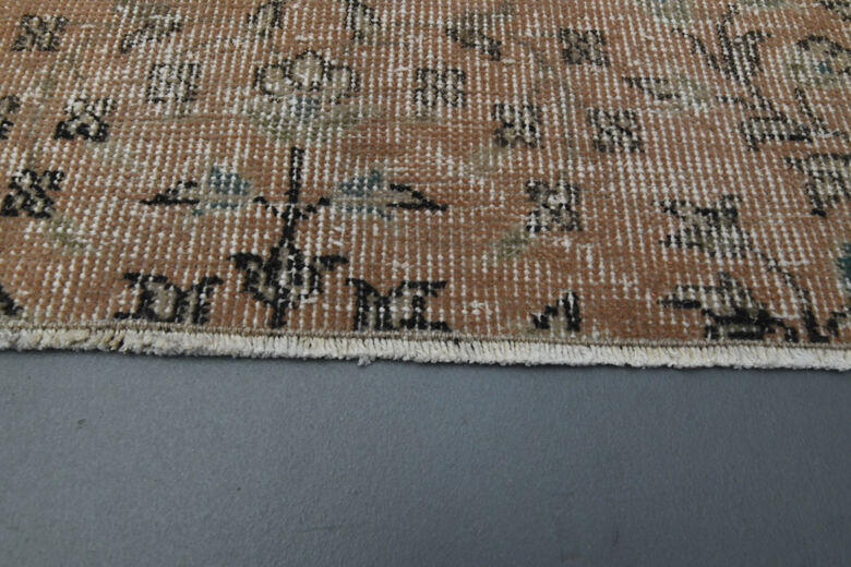 Small Floral Vintage Rug