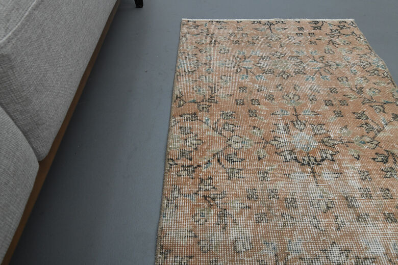 Small Floral Vintage Rug