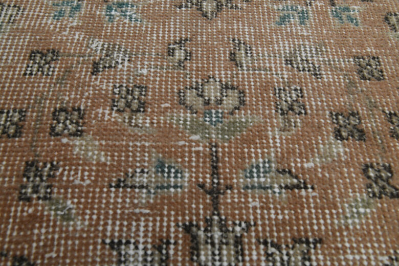 Small Floral Vintage Rug