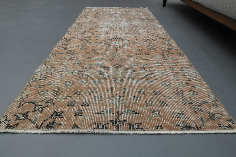 Small Floral Vintage Rug