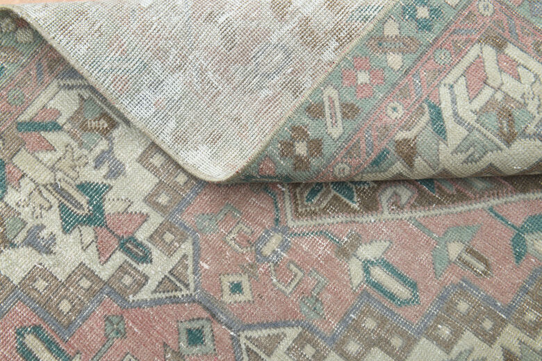 Vintage Turkish Oriental Oushak Rug