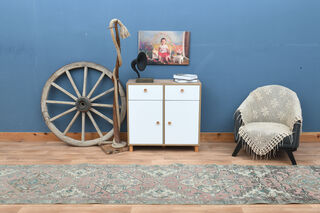Vintage Turkish Oriental Oushak Rug - Thumbnail