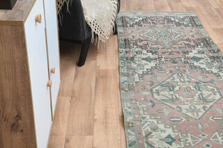 Vintage Turkish Oriental Oushak Rug - Thumbnail