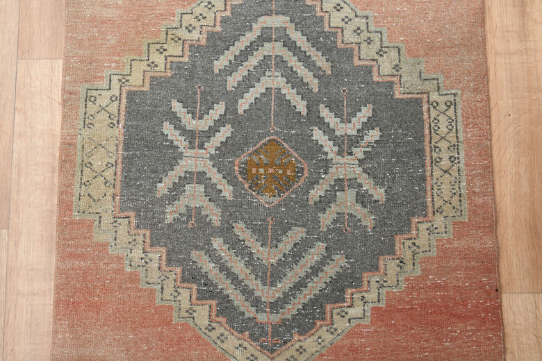 Oriental Red Vintage Turkish Runner