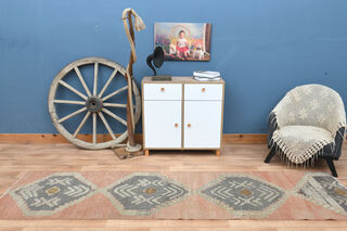 Oriental Red Vintage Turkish Runner - Thumbnail