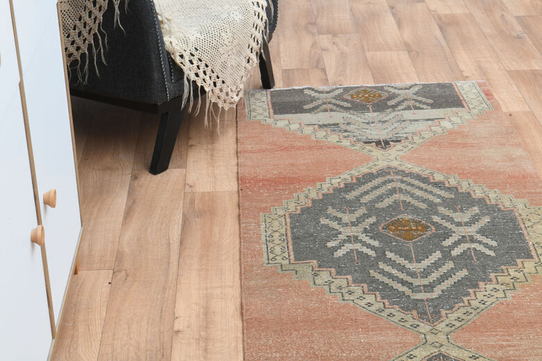 Oriental Red Vintage Turkish Runner