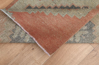 Oriental Red Vintage Turkish Runner - Thumbnail