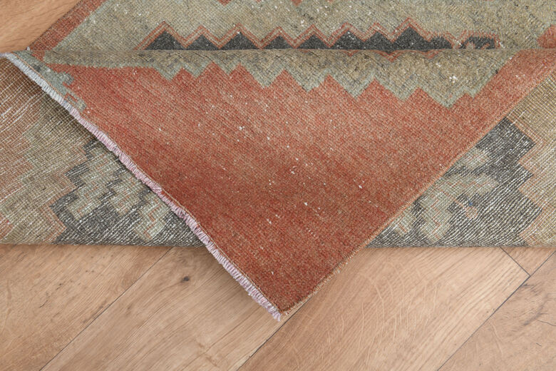 Oriental Red Vintage Turkish Runner