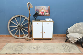 3x10 Natural Vintage Turkish Runner - Thumbnail