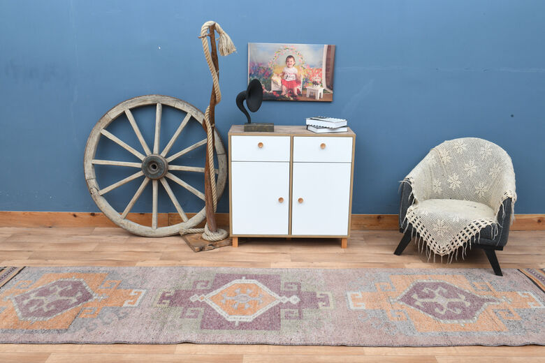 Purple Orange Vintage Runner
