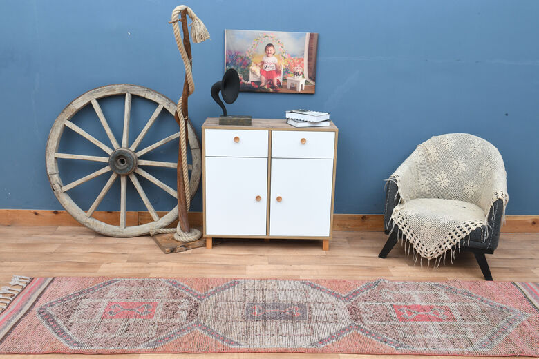 Pink Turkish Anatolian Rug