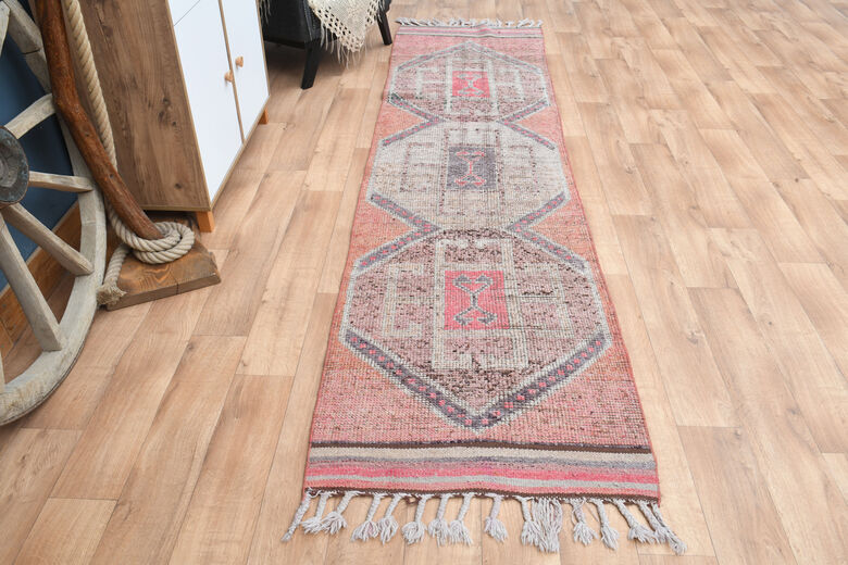 Pink Turkish Anatolian Rug
