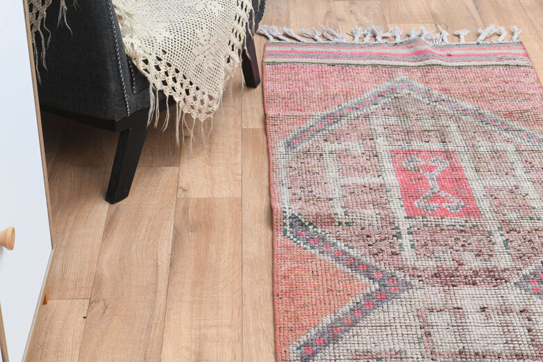 Pink Turkish Anatolian Rug