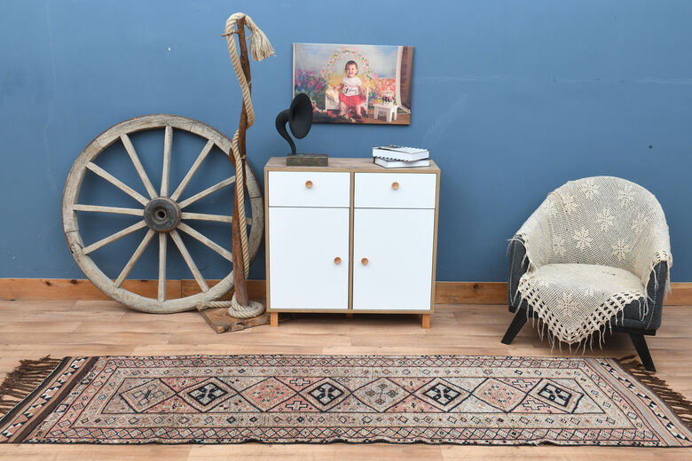 Geometric Vintage Turkish Runner