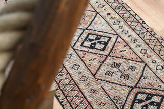 Geometric Vintage Turkish Runner - Thumbnail