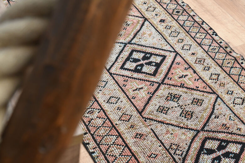 Geometric Vintage Turkish Runner