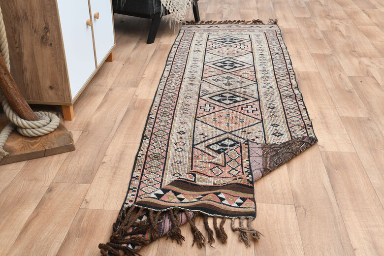 Geometric Vintage Turkish Runner