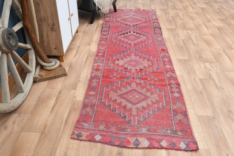 Very Pink Vintage Turkish Runner