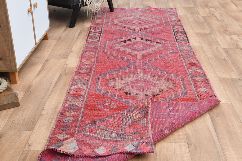 Very Pink Vintage Turkish Runner