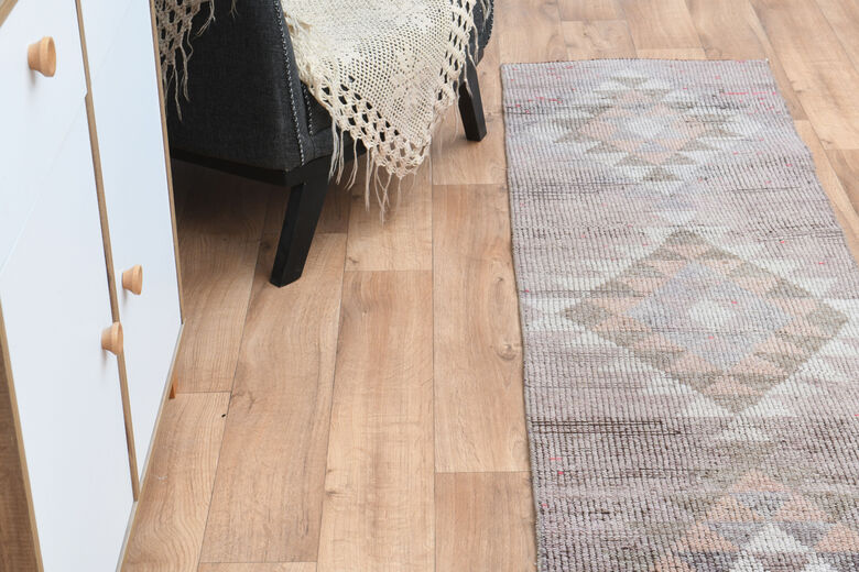 Pale Purple Vintage Turkish Runner