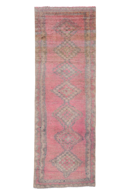 Pink Hand-Knotted Runner