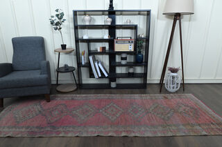 Pink Hand-Knotted Runner - Thumbnail