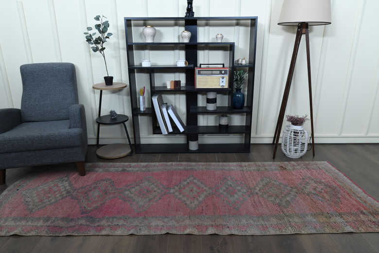 Pink Hand-Knotted Runner
