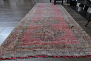 Pink Hand-Knotted Runner - Thumbnail