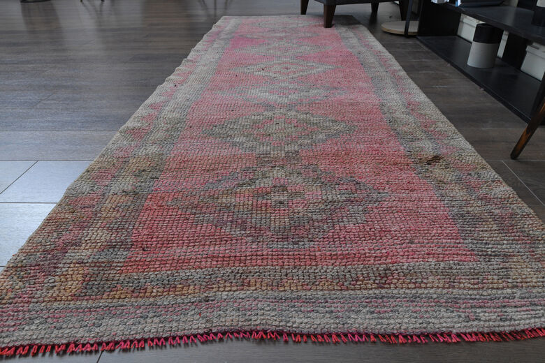 Pink Hand-Knotted Runner