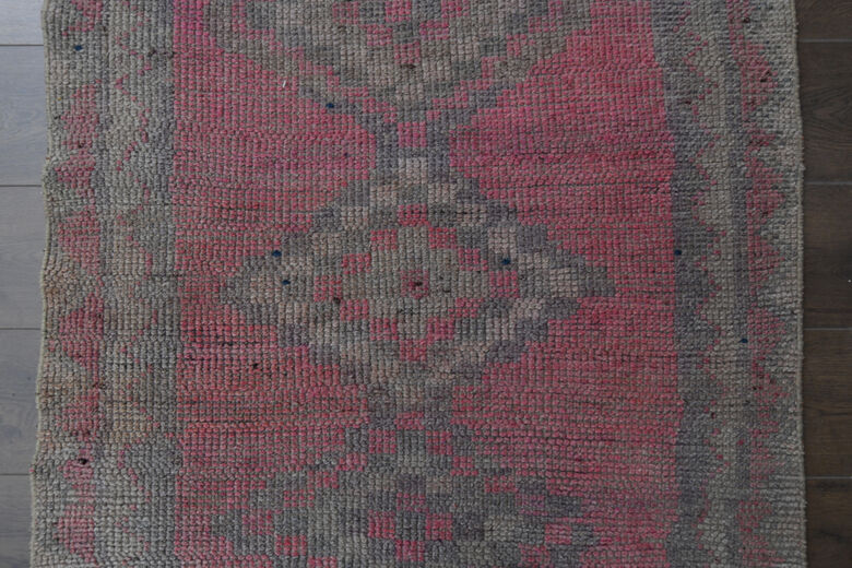Pink Hand-Knotted Runner