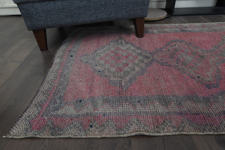 Pink Hand-Knotted Runner