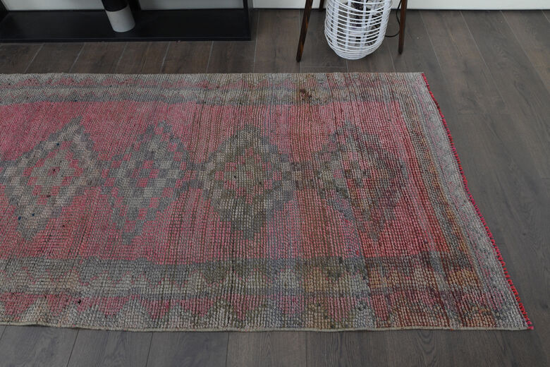 Pink Hand-Knotted Runner