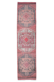 Unique Vintage Turkish Rug Runner - Thumbnail