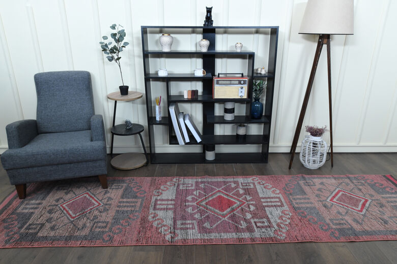 Unique Vintage Turkish Rug Runner