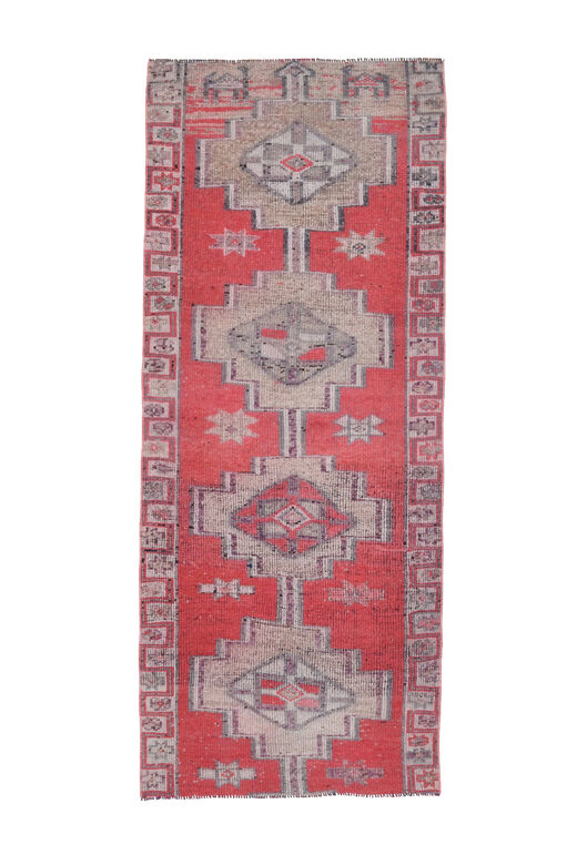 Hot Pink Vintage Turkish Rug Runner