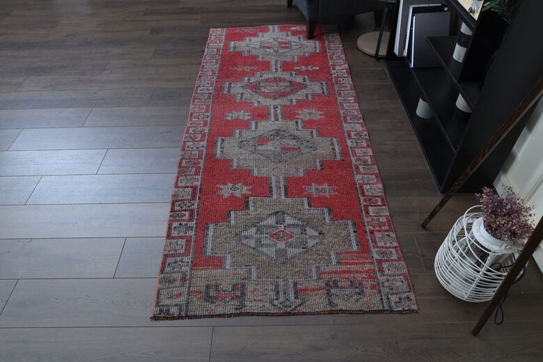 Hot Pink Vintage Turkish Rug Runner
