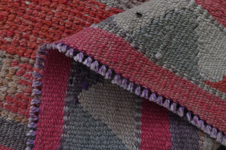 Pink Vintage Turkish Rug Runner