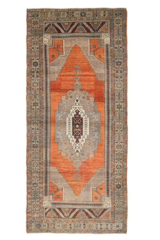 Vintage Taspinar Anatolian Wide Runner Rug