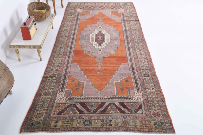 Vintage Taspinar Anatolian Wide Runner Rug